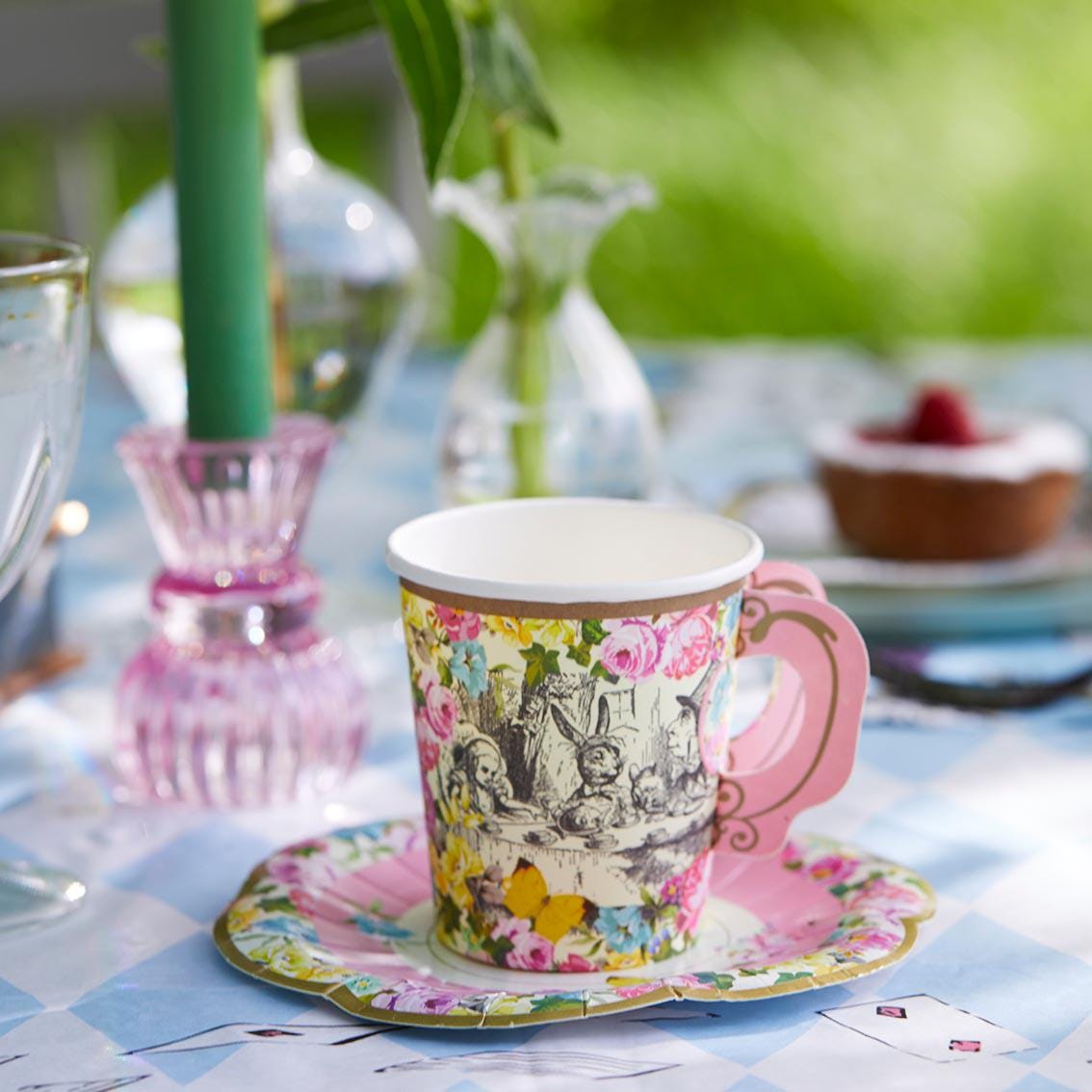 Truly Alice Cups and Saucer by Talking Tables 