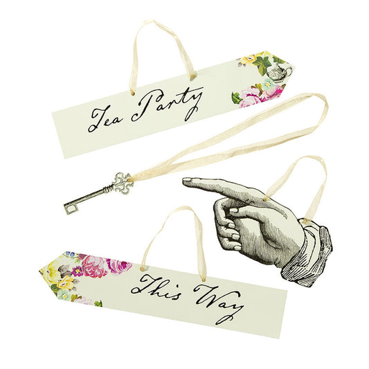 Truly Alice Scene Setter Party Signs by Talking Tables