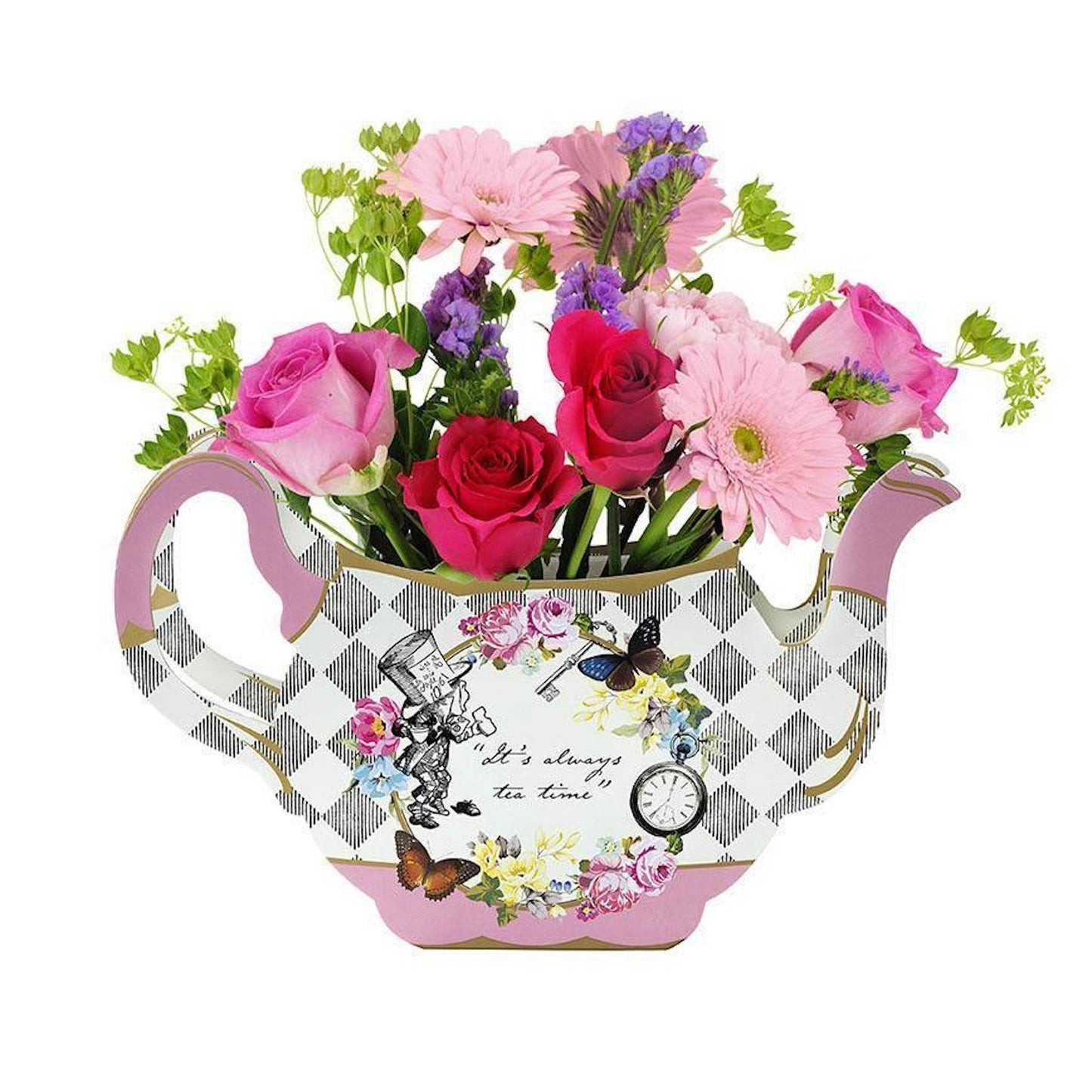 Truly Alice Teapot Vase Party Centrepiece by Talking Tables
