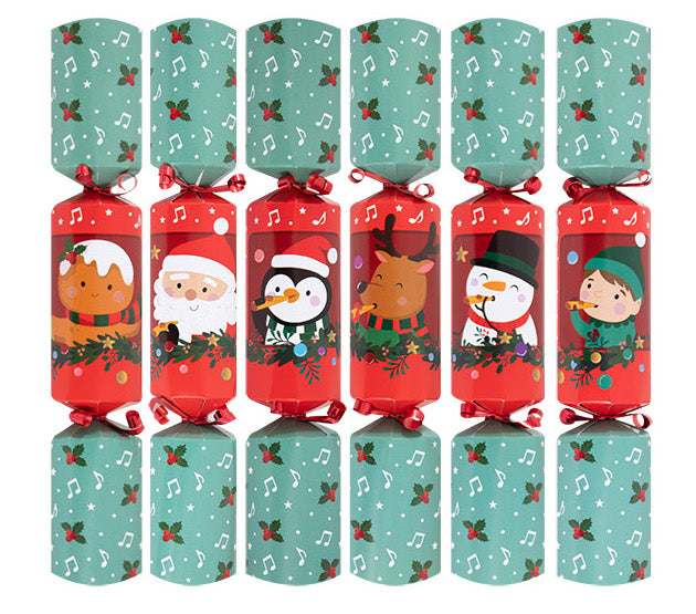 Santa's Band Musical Kazoo 12" Christmas Crackers Festive Family Fun (6 Pack)