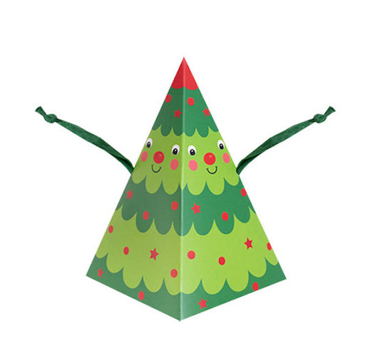 Pyramid Style Christmas Tree Would You Rather Game Crackers (6 Pack)