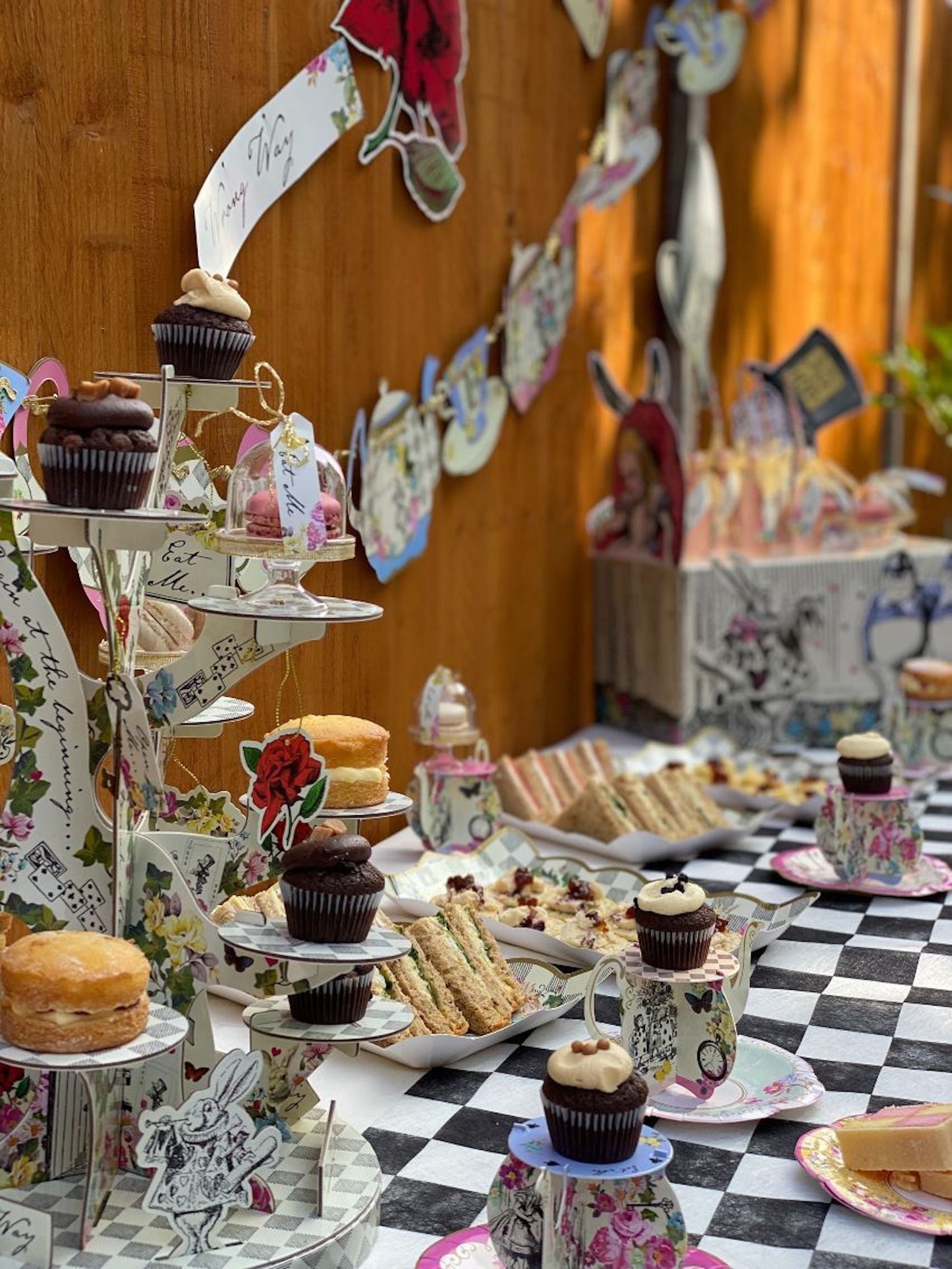 Truly Alice Mad Hatter Tea Party Teapot Cake Stands