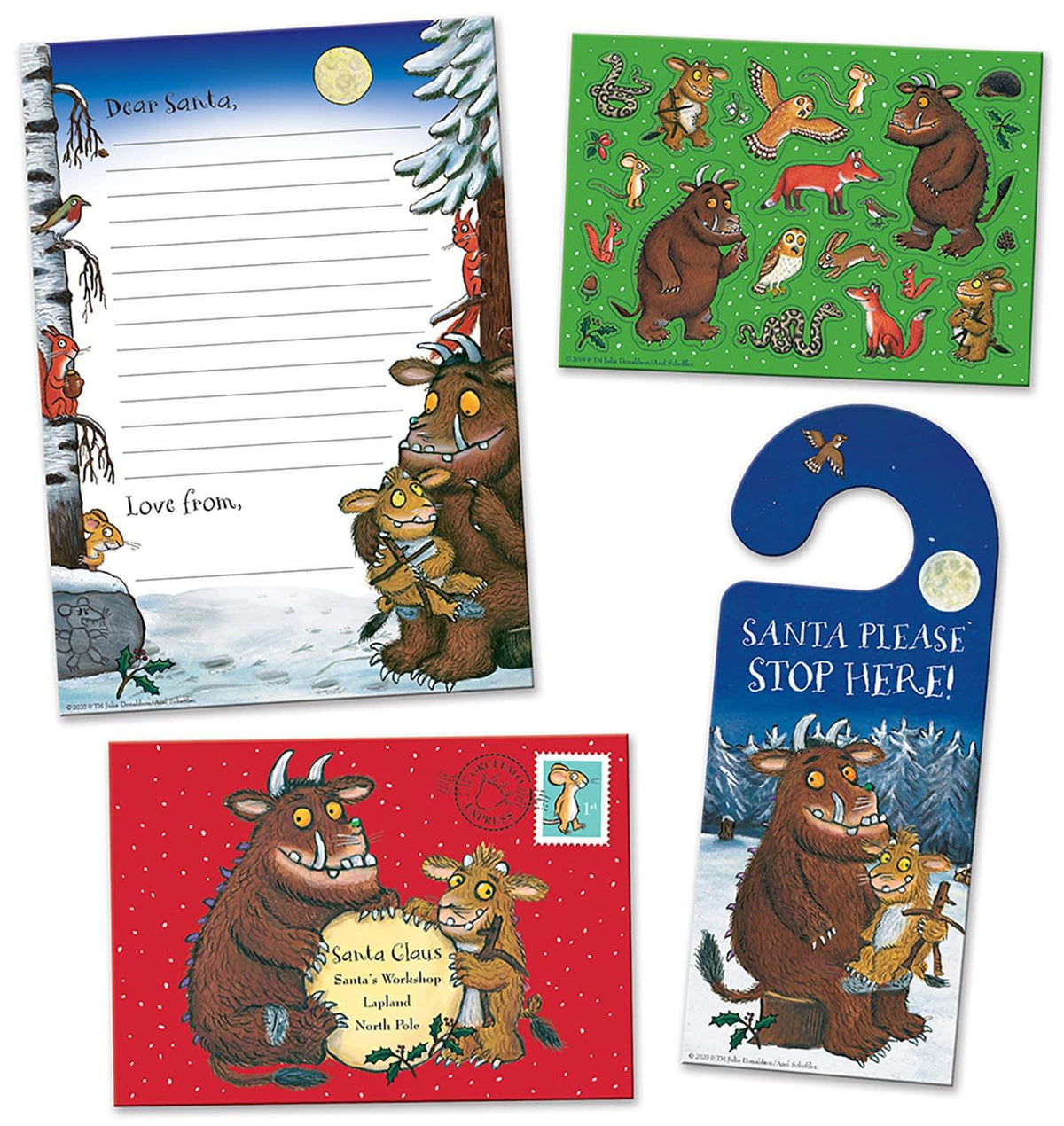 GRUFFALO CHILD Christmas Letter to Santa Pack