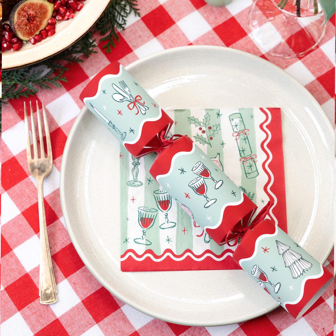 Bon Noel Luxury Eco Friendly Christmas Crackers (6 Pack)