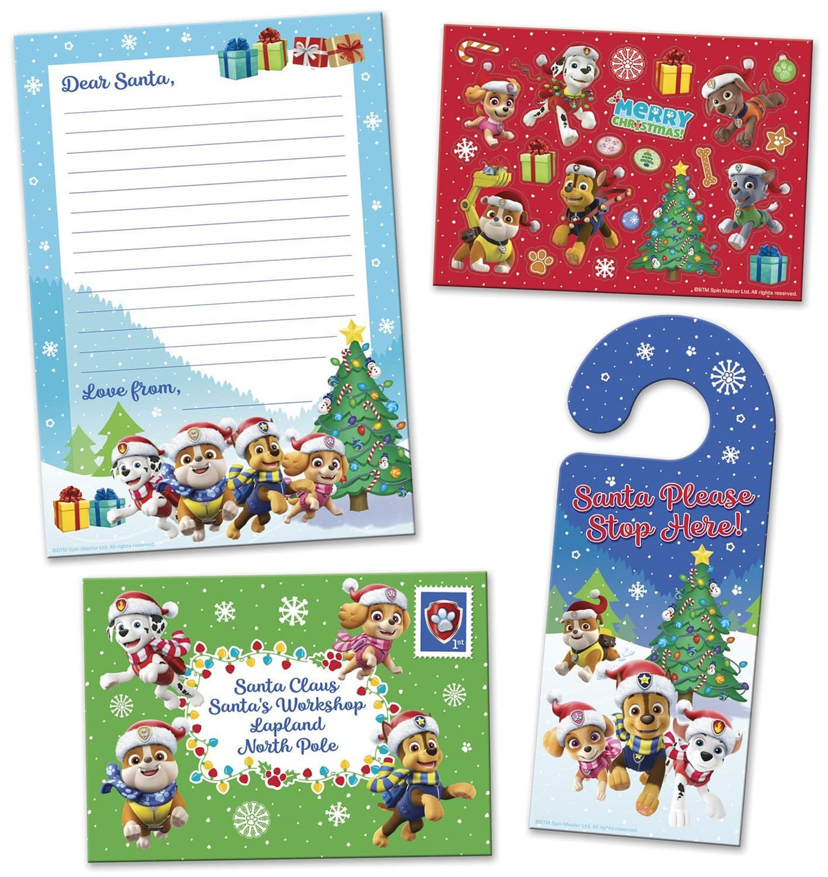 PAW PATROL Christmas Letter to Santa Pack