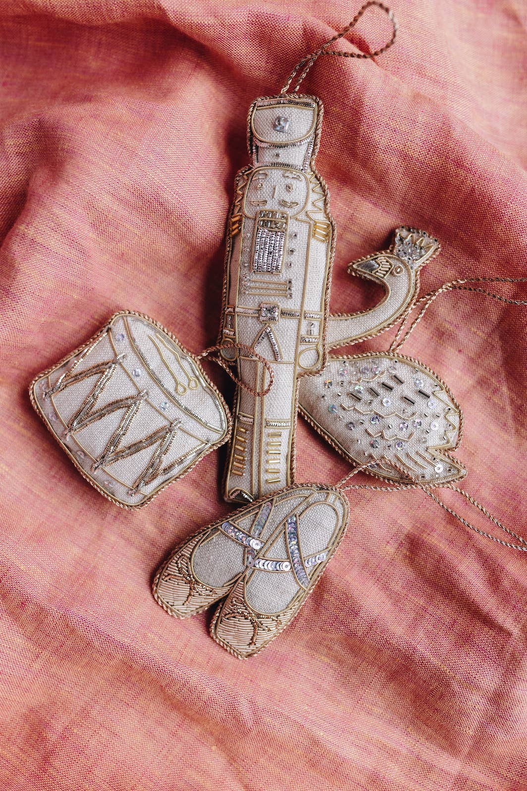 The Nutcracker Handmade Linen Christmas Hanging Decoration