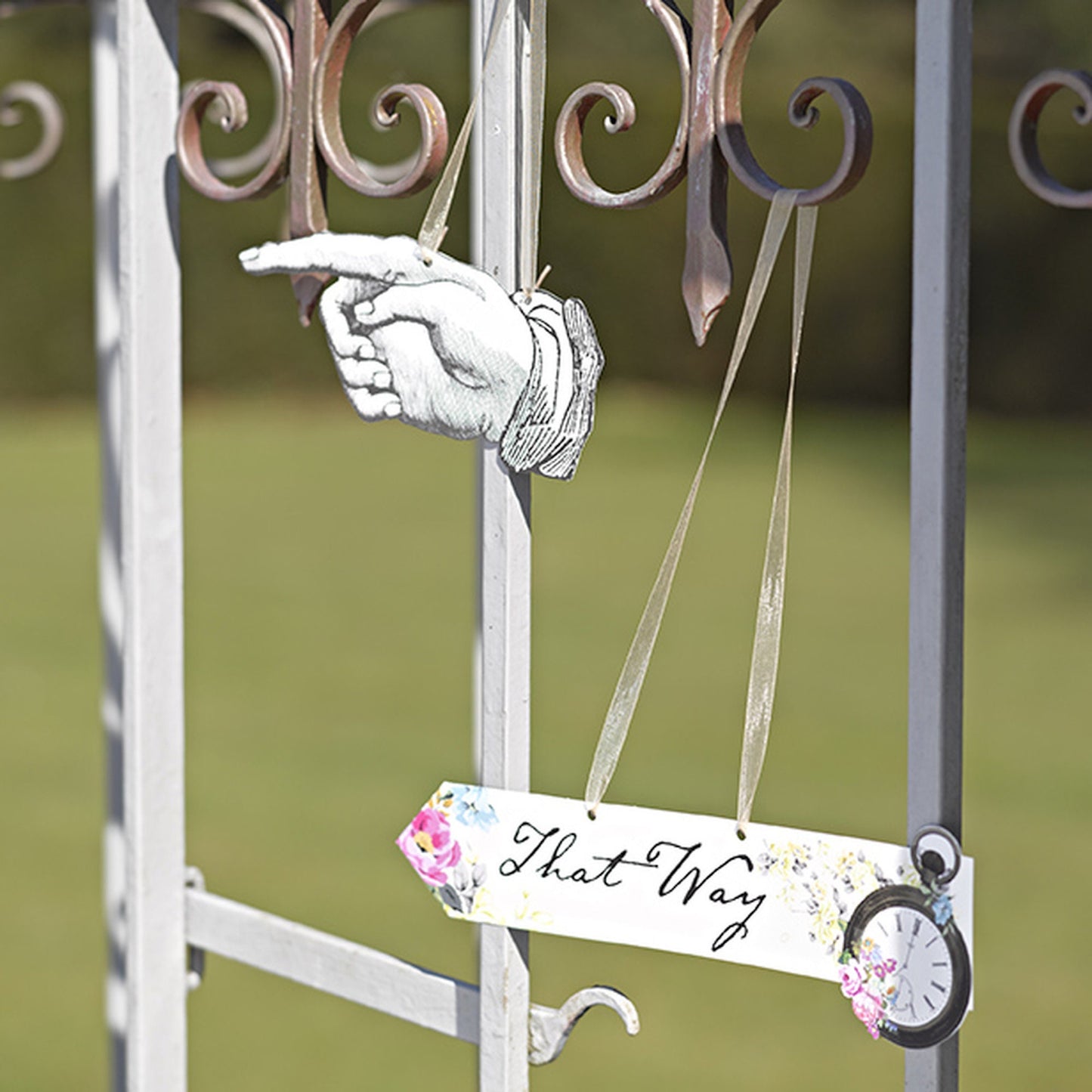 Truly Alice Mad Hatter Tea Party Scene Setter Signs