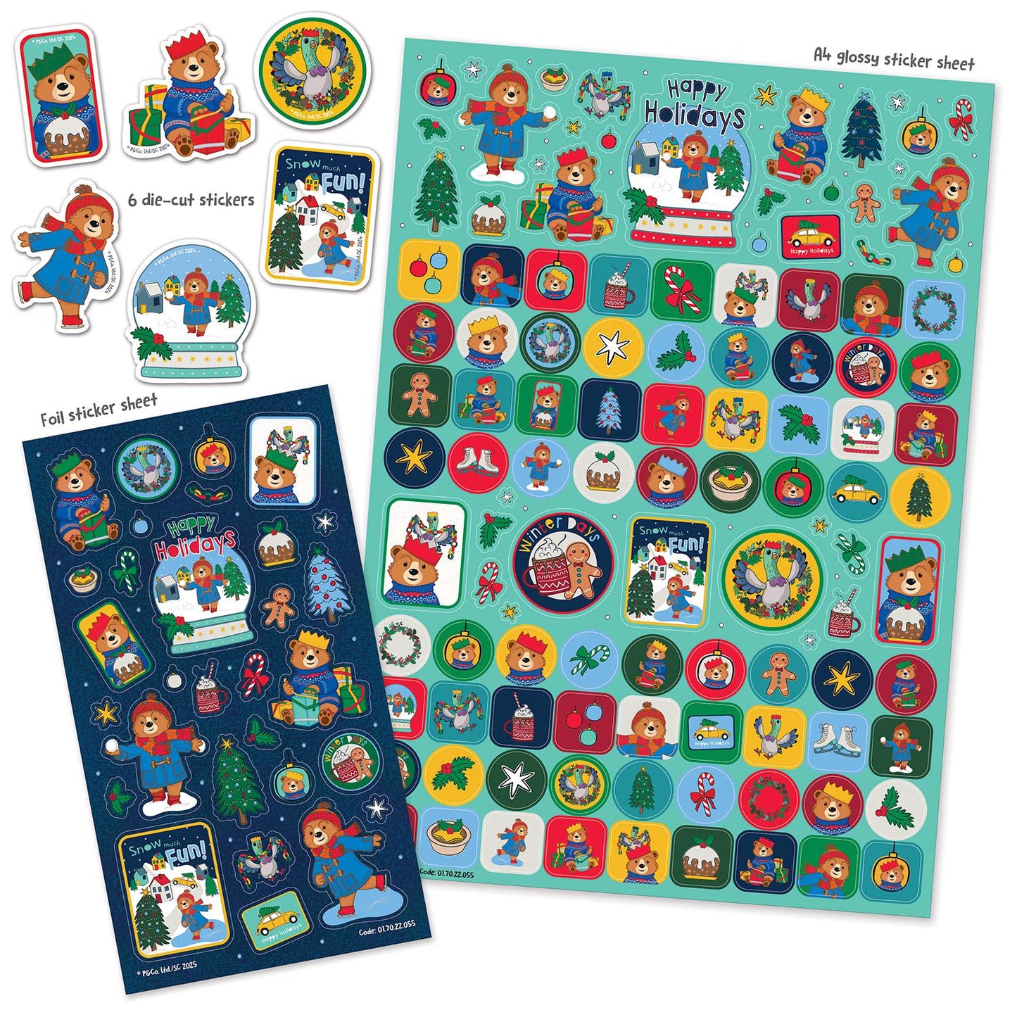 Adventures of Paddington Christmas Mega Pack of Stickers, A4 Size