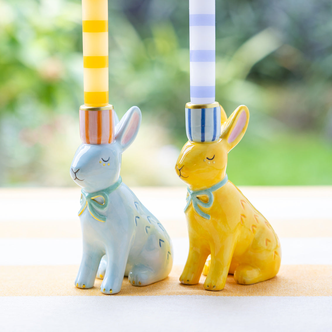 Bunny Ceramic Dinner Candle Holder