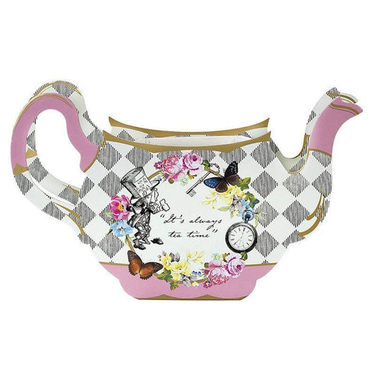Truly Alice Mad Hatter Tea Party Teapot Vase Table Centrepiece