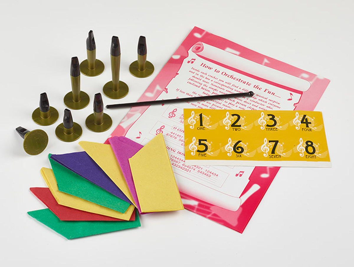 Concerto Musical 10" Christmas Crackers (8 Pack)