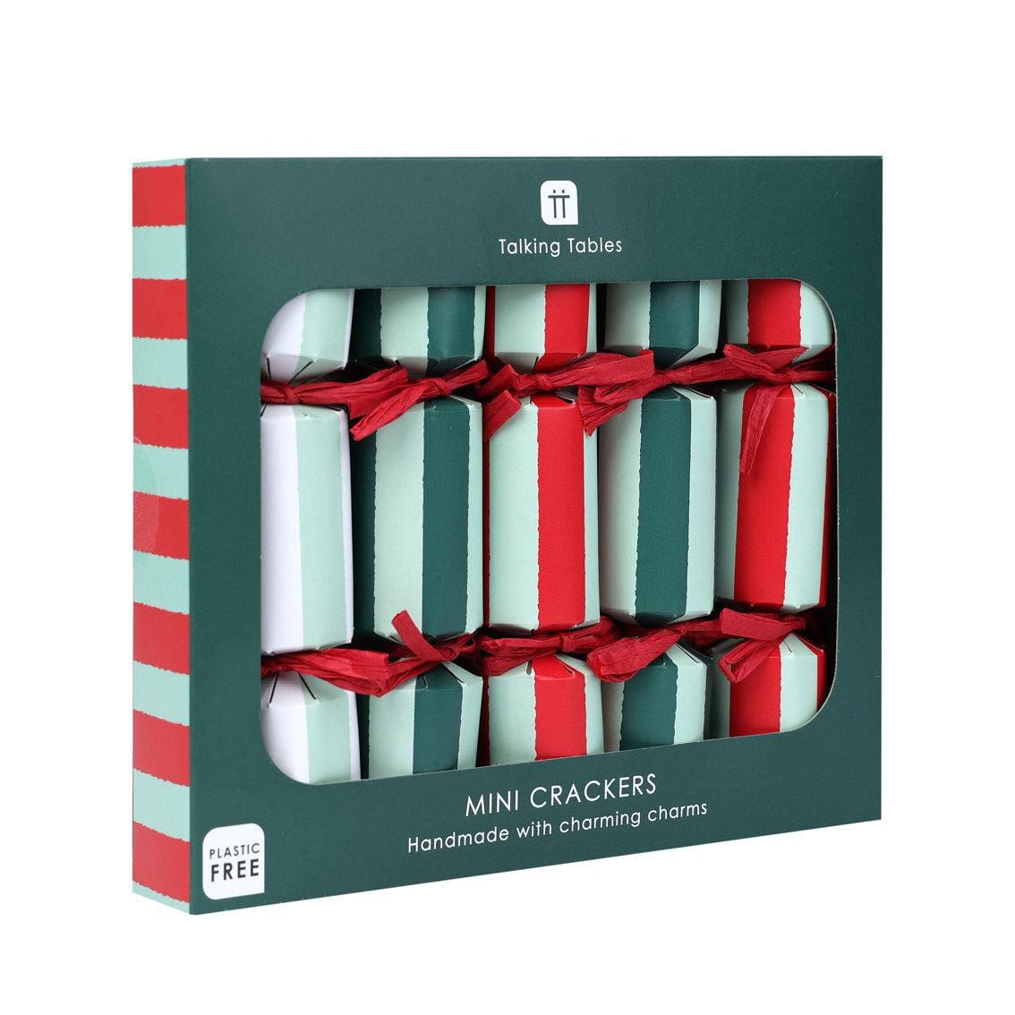 Bon Noel Mini Luxury Eco Friendly Christmas Crackers (6 Pack)