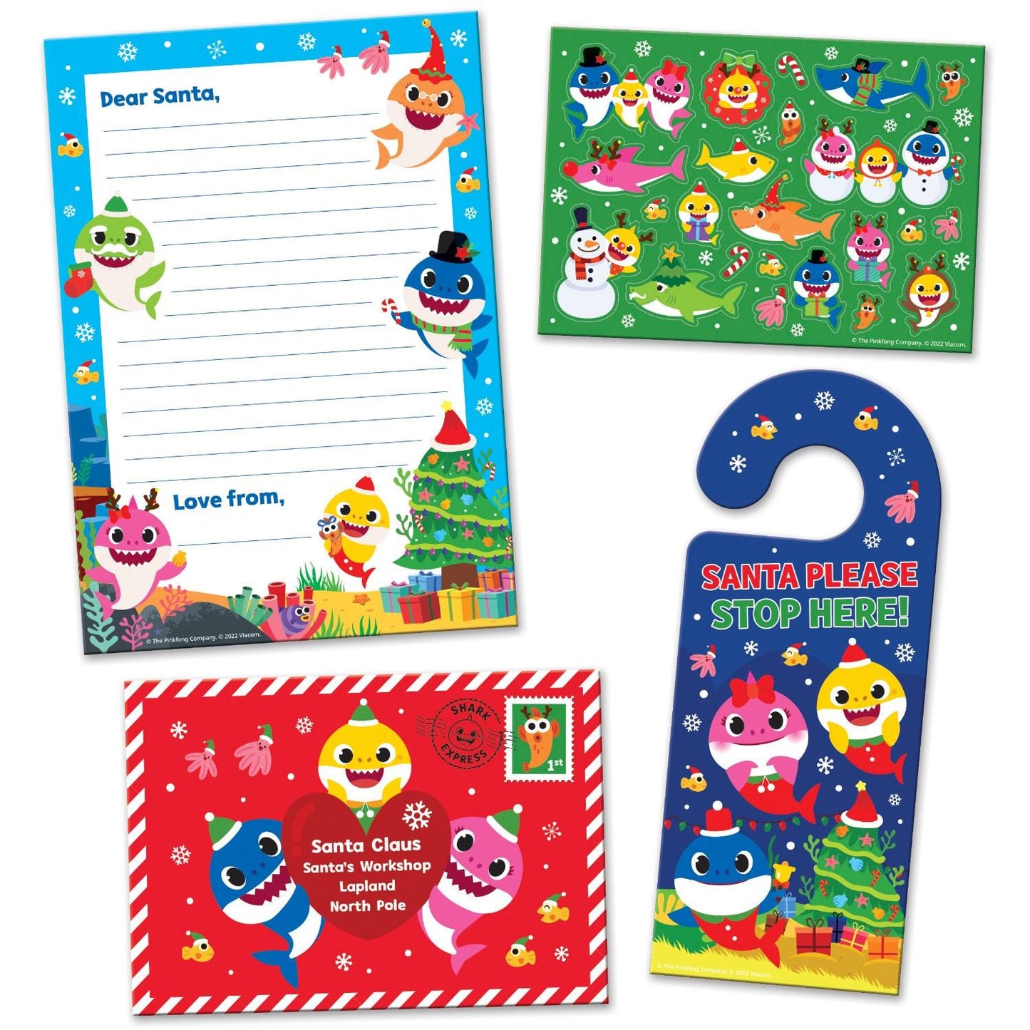 BABY SHARK Christmas Letter to Santa Pack