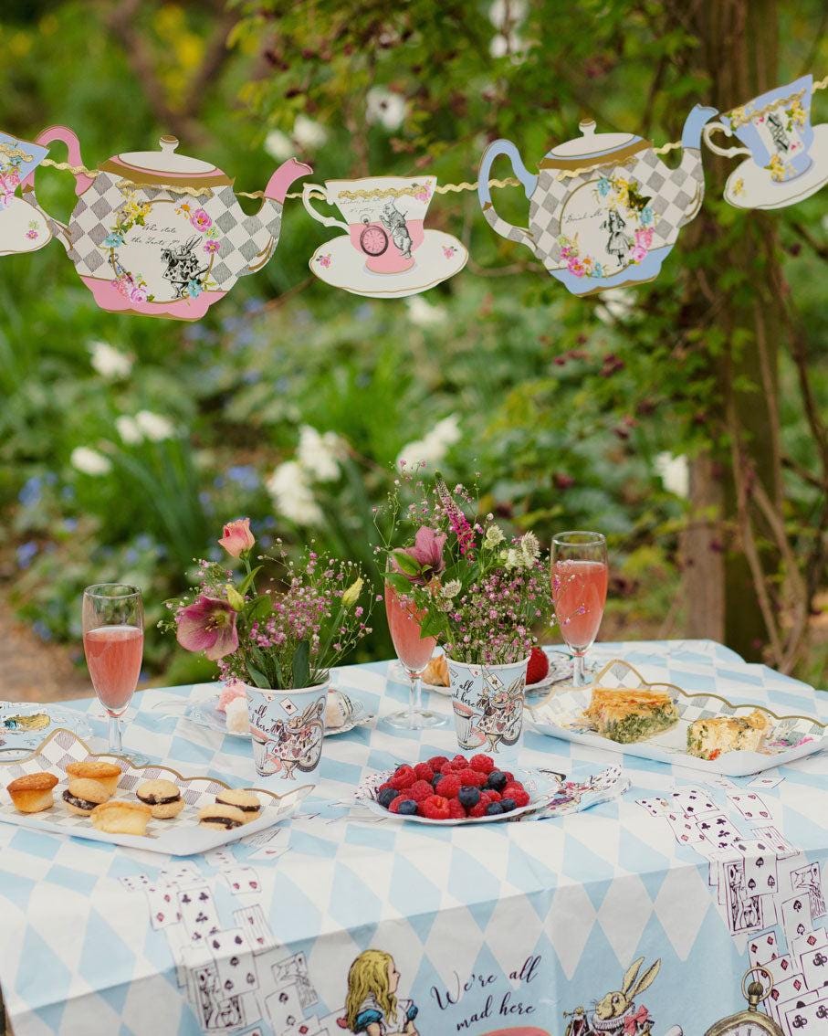 Truly Alice Mad Hatter Tea Party Teapot Bunting