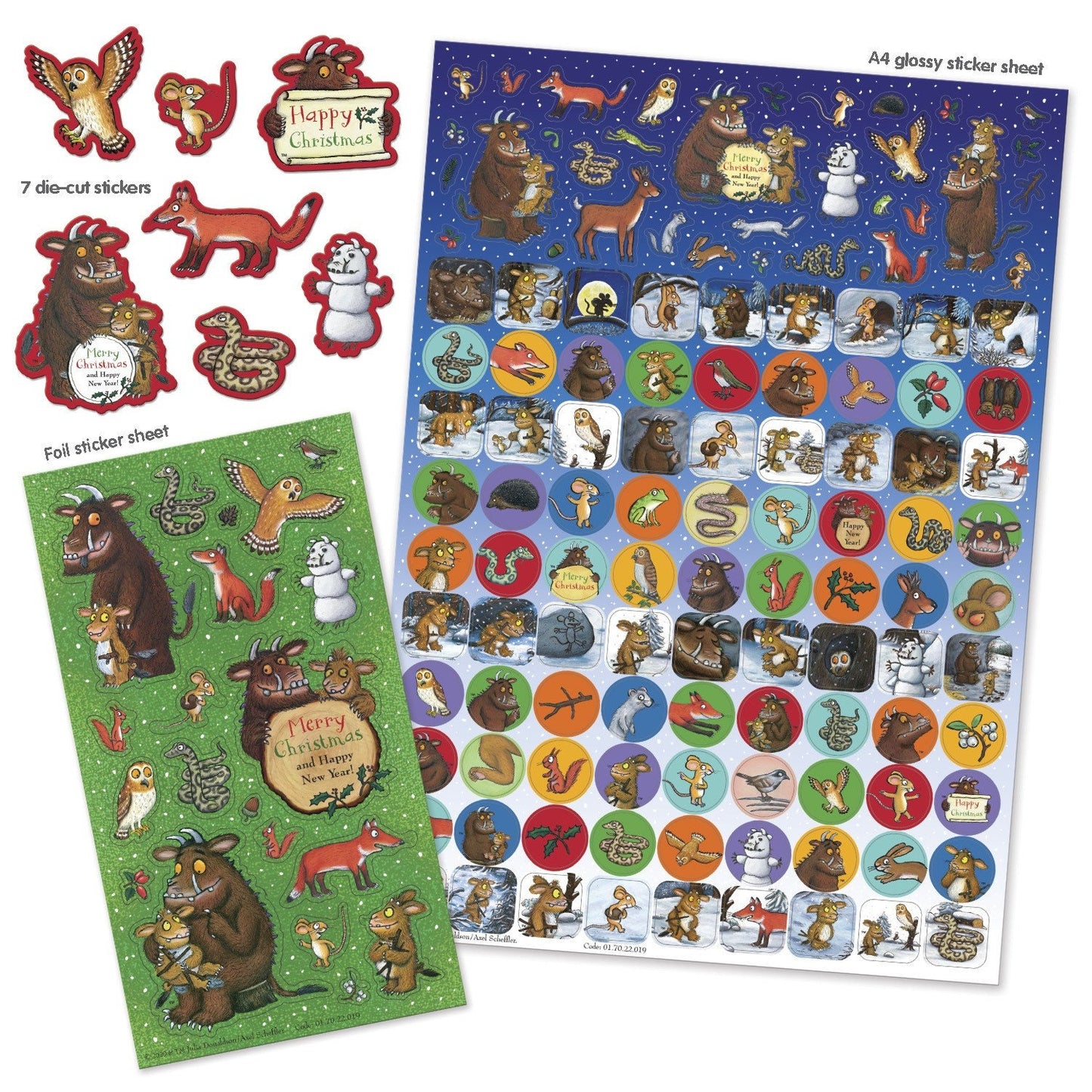 GRUFFALO CHILD CHRISTMAS Mega Pack of Stickers