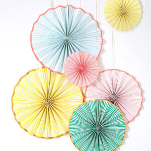 Meri Meri Neon & Pastel Striped Pinwheels