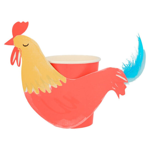 Meri Meri On The Farm Rooster Cups