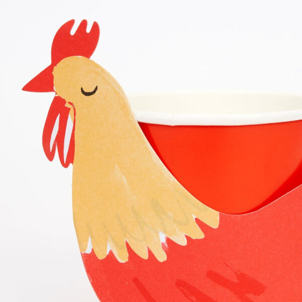 Meri Meri On The Farm Rooster Cups