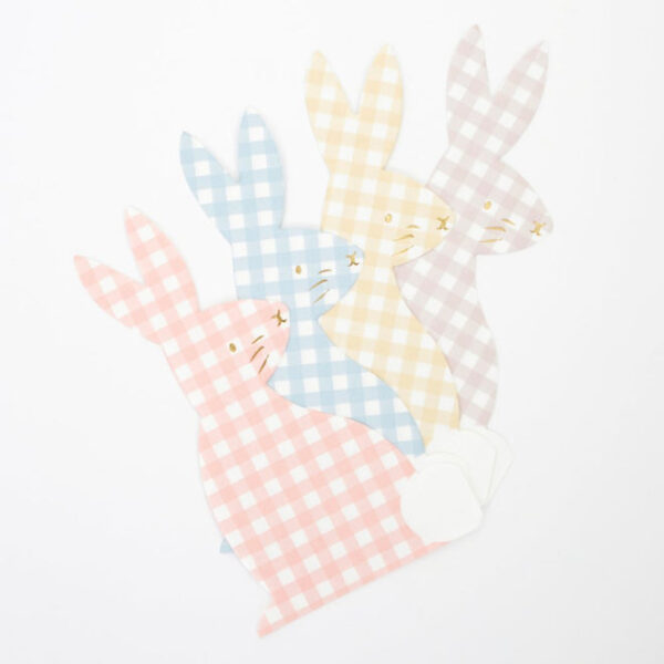 Meri Meri Gingham Bunny Napkins