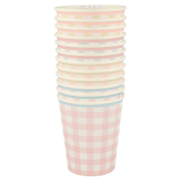 Meri Meri Gingham Cups