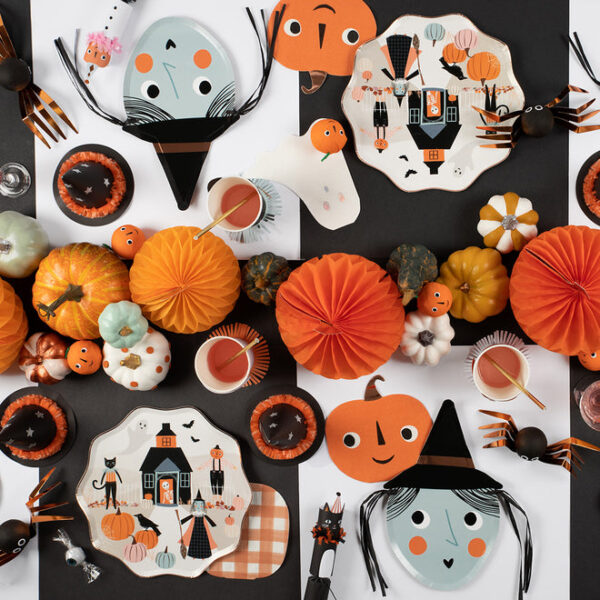 meri meri vintage pumpkin patch plates