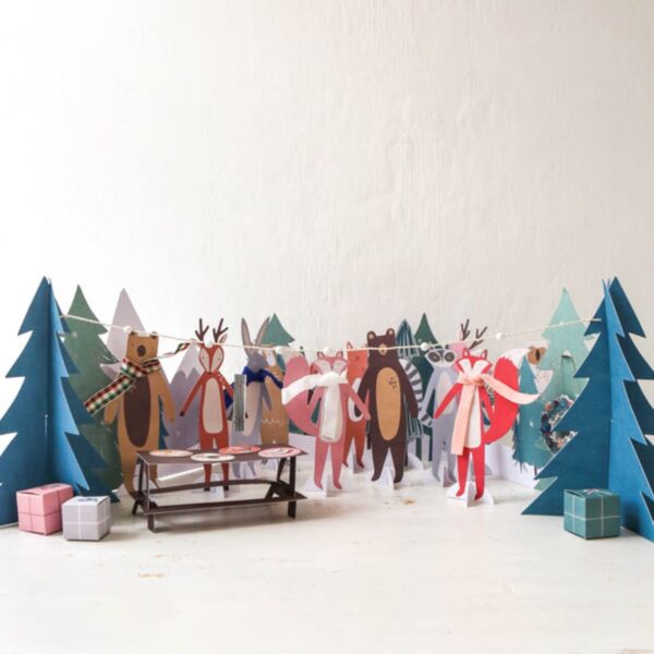 Meri Meri Woodland Creatures Paper Advent Calendar