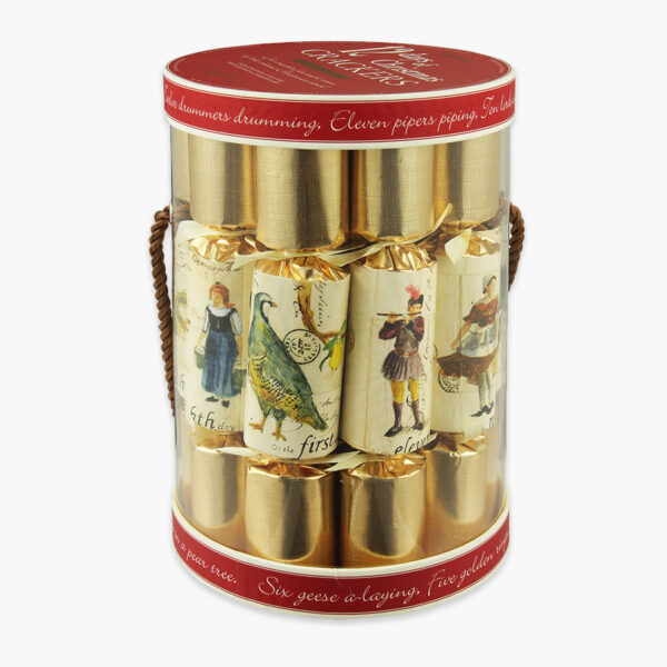 Robin Reed 12 Days of Christmas Gold Christmas Crackers