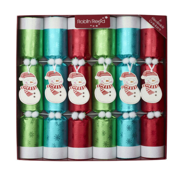 Robin Reed Racing Snowmen Crackers