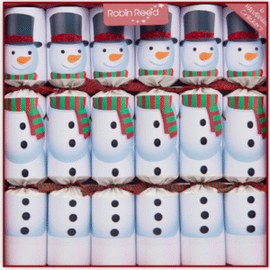 Racing Snowman Christmas Crackers by Robin Reed