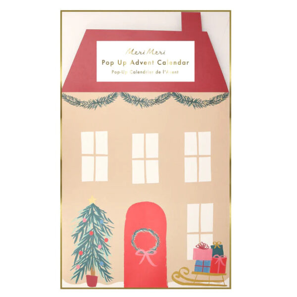 Meri Meri Christmas Pop Up Santa's House Advent Calendar