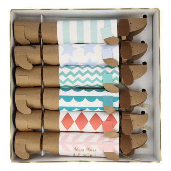Meri Meri Sausage Dog Christmas Crackers