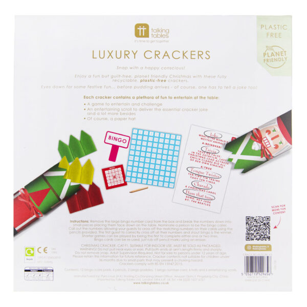 Talking Tables Botanical Nutcracker Bingo Crackers