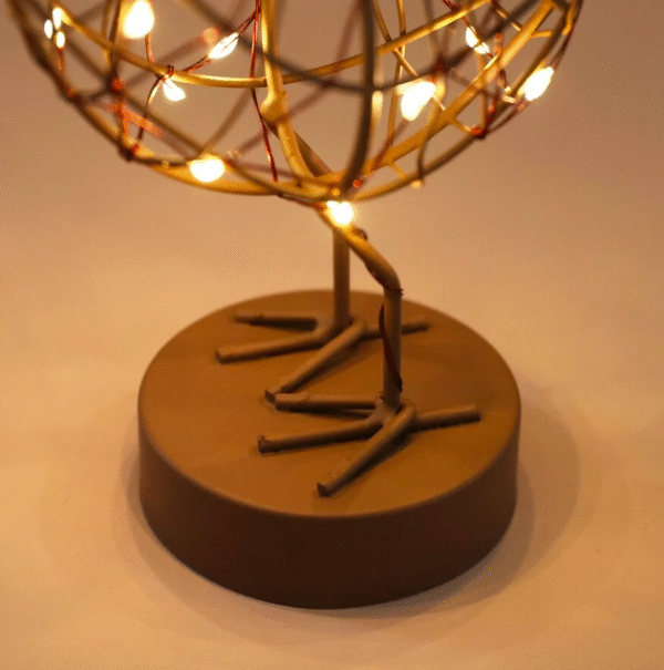 LED Light Up Robin in Copper by Lightstyle of London