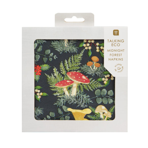 Midnight Forest Plastic Free Paper Napkins - Image 3