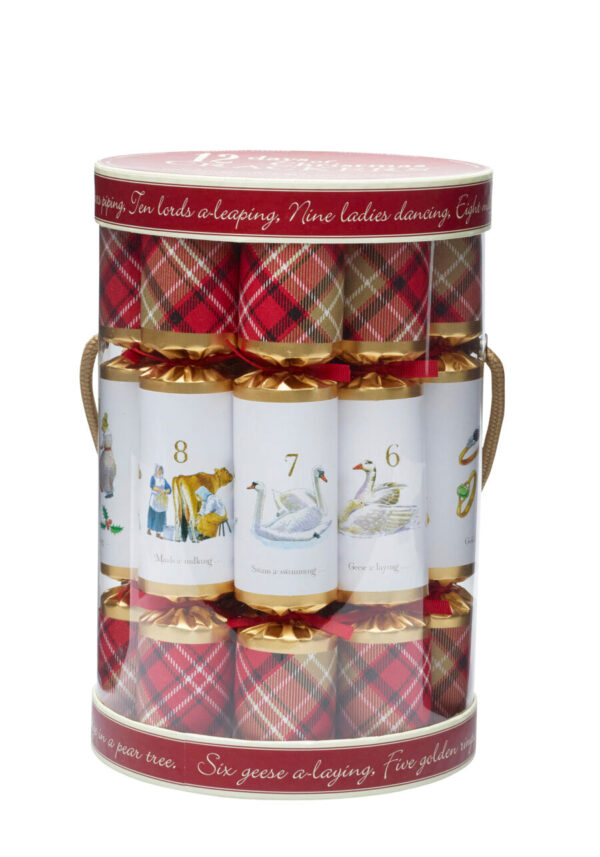 Robin Reed Plaid 12 Days Christmas Crackers