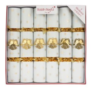 Robin Reed Jewel Angel Gold Christmas Crackers