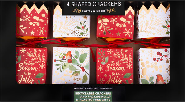 Harvey and Mason Square Shaped Robin Crackers