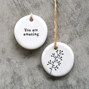 Porcelain Tag You are Amazing by East of India