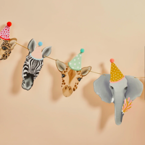 Party Animals Safari Bunting by Hootballoo