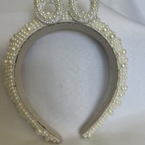60th Birthday Age - Pearl Headband Tiara Party Crown Keepsake Birthday Gift by One Posh Party