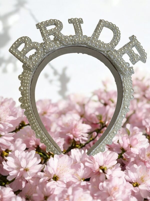 Bride to Be Pearl Headband, Hen Party by One Posh Party