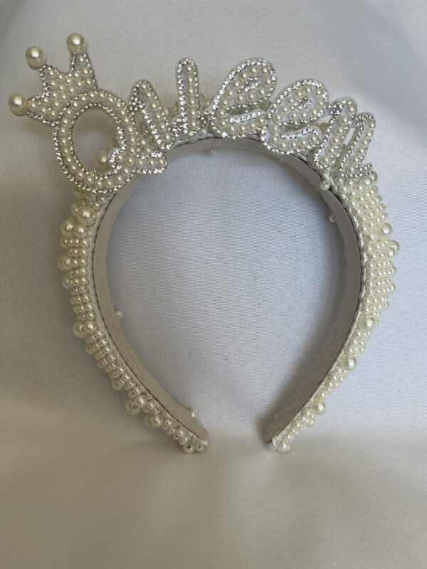 Queen Pearl Headband Tiara by One Posh Party