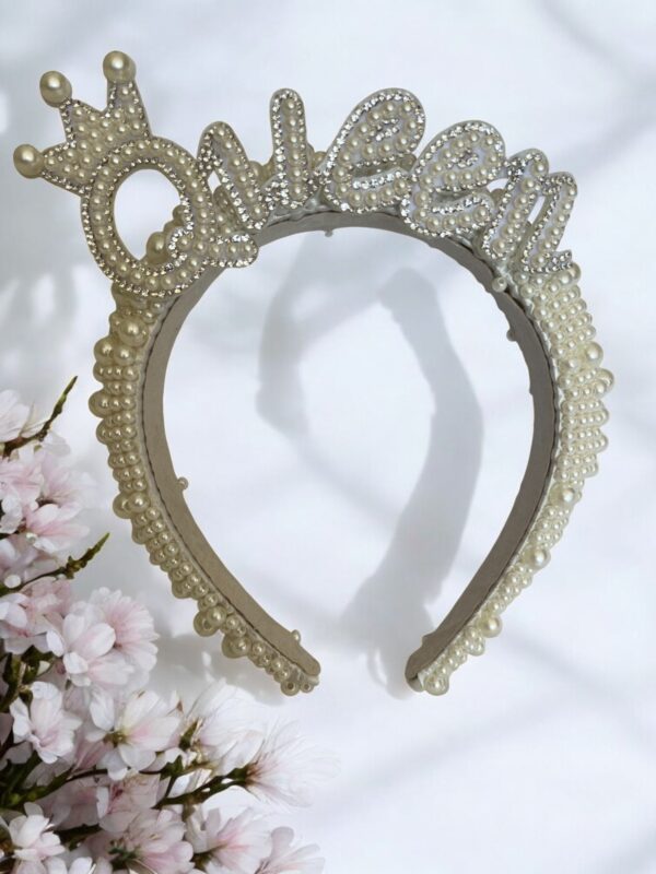 Queen Pearl Headband Tiara by One Posh Party