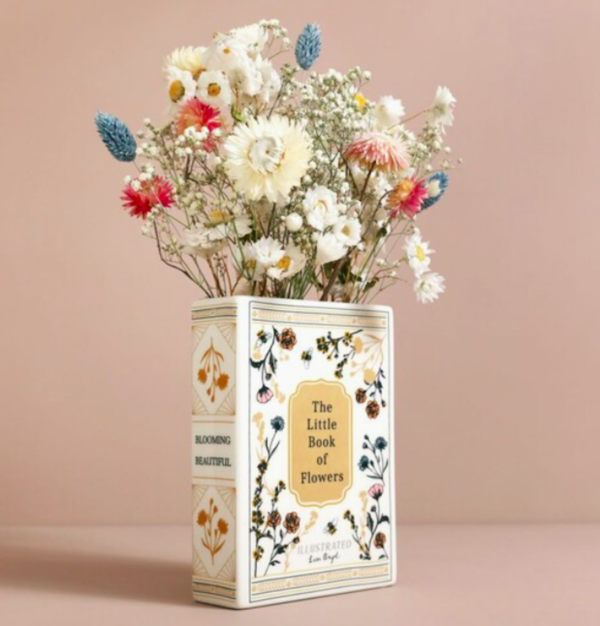 Ceramic Little Book of Flowers Vase by Lisa Angel