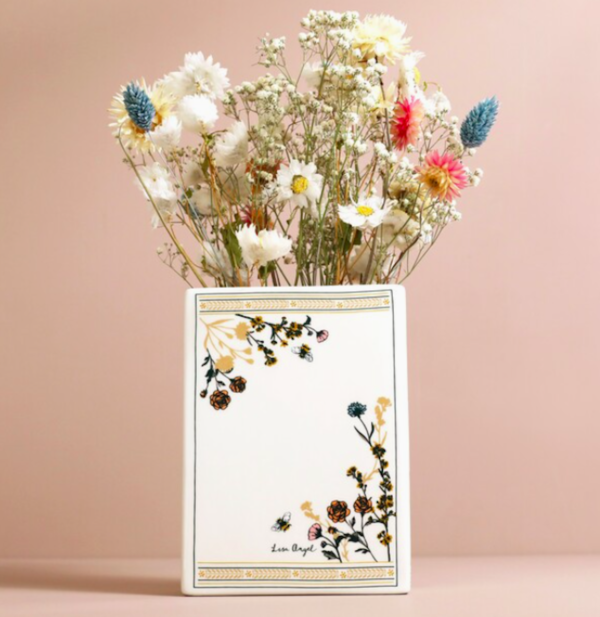 Ceramic Little Book of Flowers Vase by Lisa Angel
