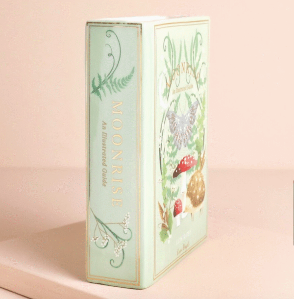 Ceramic Moonrise Woodland Book Vase by Lisa Angel