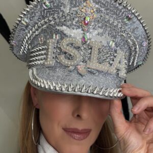 Personalised Silver Punk Captains Hat by One Posh Party