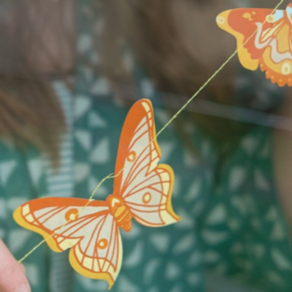 British Butterfly Garland by East End Press