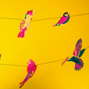 Tropical Birds Garland by East End Press