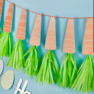 Carrot Tassel Garland by Hootyballoo